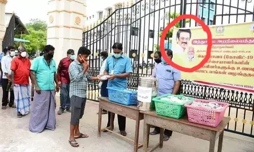 அறநிலையத்துறை திட்டத்தில் சுவாமி படங்களைப் போட்டு உணவுப் பொட்டலங்களை விநியோகிக்க வேண்டும் - இந்து முன்னணி அறிக்கை!