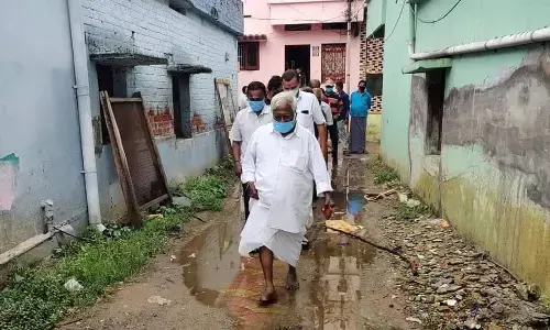 நாகர்கோவிலில் மழையால் ஏற்பட்ட பாதிப்புகளை பார்வையிட்ட பா.ஜ.க எம்.எல்.ஏ எம்.ஆர்.காந்தி.!