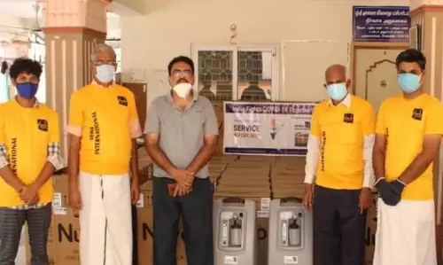 50 ஆக்சிஜன் செறிவூட்டிகளை தமிழக மருத்துவமனைகளுக்கு வழங்கிய சேவா பாரதி!