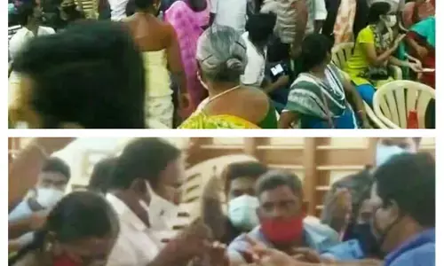 தடுப்பூசி போடுவதற்கு கட்சிக்காரர்களுக்கு மட்டுமே டோக்கன்: பெரியகுளம் தி.மு.க. நகர செயலாளர் அட்டூழியம்.!