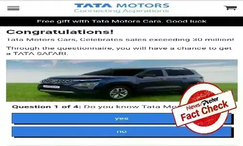 அதிர்ஷ்டசாலிக்கு இலவச டாடா சஃபாரி! வைரல் செய்தி உண்மையா?