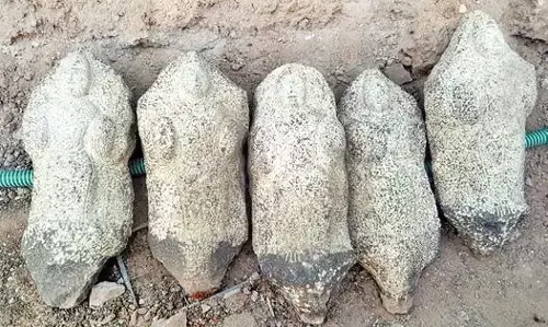 பெரம்பலூரில் 6 சுவாமி சிலைகள் கண்டெடுப்பு - தொல்லியல் துறையினர் ஆய்வு! பெரம்பலூரில் 6 சுவாமி சிலைகள் கண்டெடுப்பு - தொல்லியல் துறையினர் ஆய்வு!