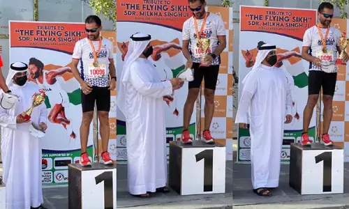 துபாயில் நடைபெற்ற ஓட்டப் போட்டியில் முதல் பரிசை வென்ற தமிழக வீரர்! துபாயில் நடைபெற்ற ஓட்டப் போட்டியில் முதல் பரிசை வென்ற தமிழக வீரர்!