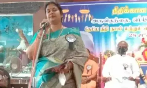 பாதிரியார்களைக் கைது செய்ய வாட்டிகன் அனுமதி வேண்டும் திமுக அமைச்சர் மருமகளின் சர்ச்சை பேச்சு!