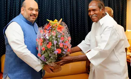 இன்று புதுச்சேரி முதலமைச்சர் பிறந்தநாள் ! மத்திய அமைச்சர்  மற்றும்  ஆளுநர் தமிழிசை வாழ்த்து !