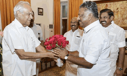 ஆளுநரை இன்று சந்திக்கின்றனர் எடப்பாடி பழனிசாமி  மற்றும்  ஓ.பன்னீர்செல்வம் !