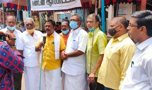 கோவில் நிலம் ஆக்கிரமிப்பு-களத்தில் இறங்கிய இந்து முன்னணி!
