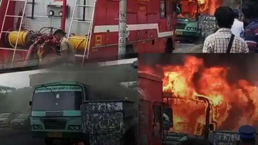 சென்னையில் பயங்கரம்! ஓடும் அரசு பேருந்தில் தீ விபத்து! அலறியடித்து வெளியேறிய பயணிகள் !