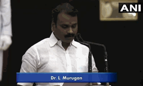 தொன்மையான தமிழ் மொழியில் மாநிலங்களவை உறுப்பினராக பொறுப்பேற்ற எல்.முருகன்!