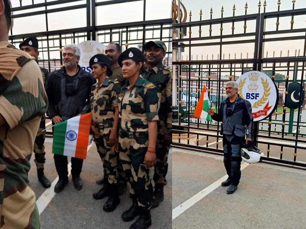 வாகா எல்லையில் ராணுவ வீரர்களுடன் நடிகர் அஜித்: இணையத்தில் வைரலாகும் புகைப்படம்!