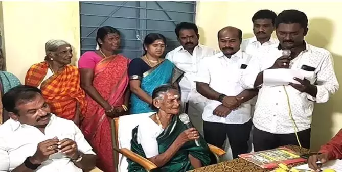 90 வயது மூதாட்டி பஞ்சாயத்து தலைவியாக பதவியேற்றார் !