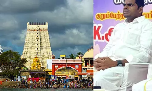 ராமேசுவரம் தீர்த்த கிணறுகளை திறக்க வேண்டும் அரசுக்கு எடுத்து  கூறிய பா.ஜ.க. தலைவர் அண்ணாமலை ! இன்று முதல் பக்தர்கள் நீராட அனுமதி!