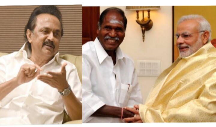 நிவாரணம் வாரி வழங்கும் பா.ஜ.க கூட்டணி புதுச்சேரி அரசு ! - தண்ணீரை கூட வடிய வைக்க வழியின்றி நிற்கும் தி.மு.க அரசு !