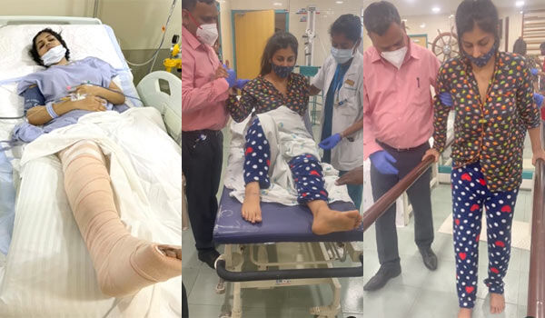 4 மாத சிகிச்சைக்கு பின் நிகழ்ச்சியில் கலந்து கொண்ட யாஷிகா ஆனந்த் !