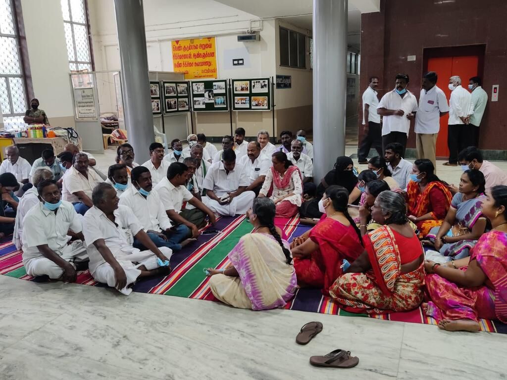மத்திய அரசு திட்டத்தை செயல்படுத்தாத தி.மு.க. அரசை கண்டித்து 2வது நாளாக காங்கிரஸ் எம்.பி. போராட்டம்!
