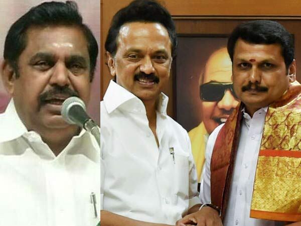 குட்கா வைத்திருப்பதாக மிரட்டி அ.தி.மு.க. கவுன்சிலர்களை தி.மு.க.வில் சேர்க்கும் செந்தில் பாலாஜி! -  ஓ.பி.எஸ், ஈ.பி.எஸ்  கண்டனம்!