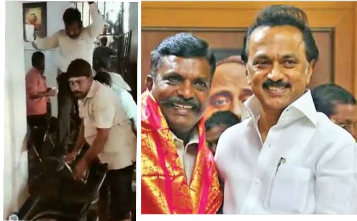 மழை வெள்ளத்தில் இருந்து மக்களை தி.மு.க சிறப்பாக காப்பாற்றுகிறது - தண்ணீரில் கால் வைக்காது வந்த திருமாவளவன் பாராட்டு !