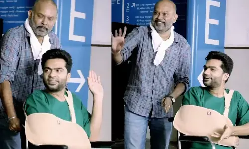 மருத்துவமனையில் இருந்து வீடு திரும்பிய சிம்பு ! மருத்துவமனையில் இருந்து வீடு திரும்பிய சிம்பு !