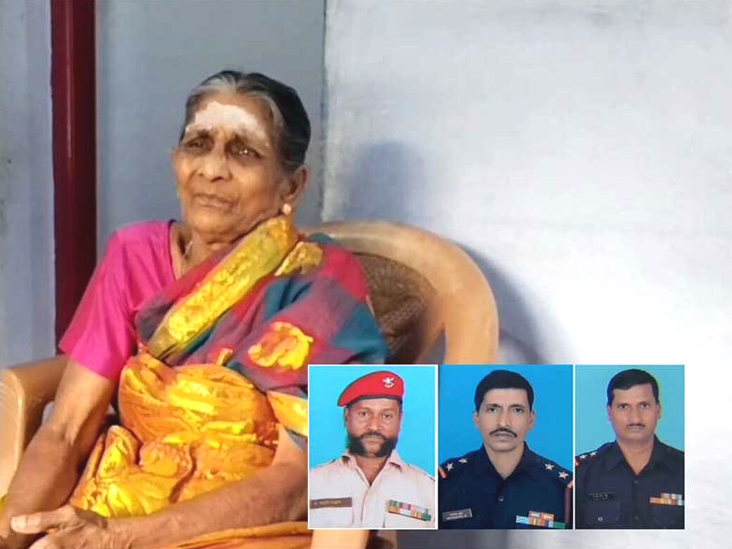 அம்பா சமுத்திரத்தில் 3 மகன்களையும் ராணுவத்திற்கு அர்ப்பணித்த வீரத்தாயுக்கு விருது!