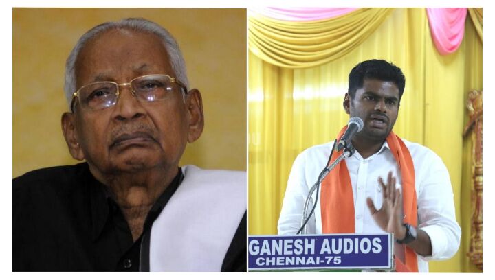 அண்ணாமலை எங்கள் மீது அவதூறு கூறிவிட்டார் - துடிக்கும் கி.வீரமணி !