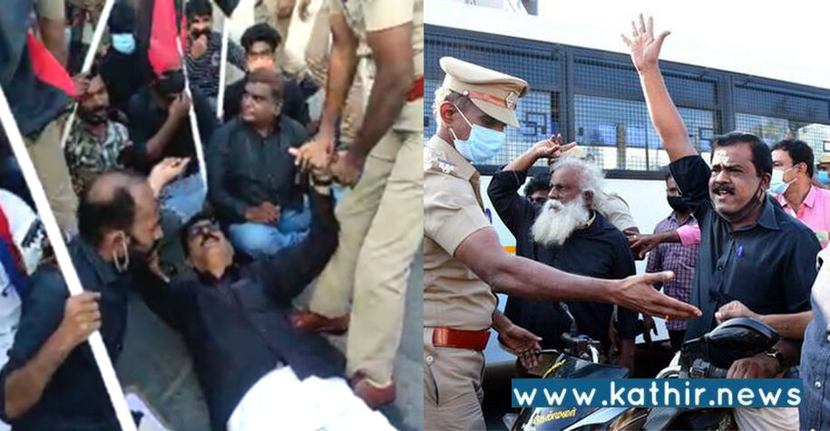 கோவை: ஆர்.எஸ்.எஸ். பயிற்சியை தடுக்க முயன்ற தி.க.வினரை கைது செய்த போலீஸ்!