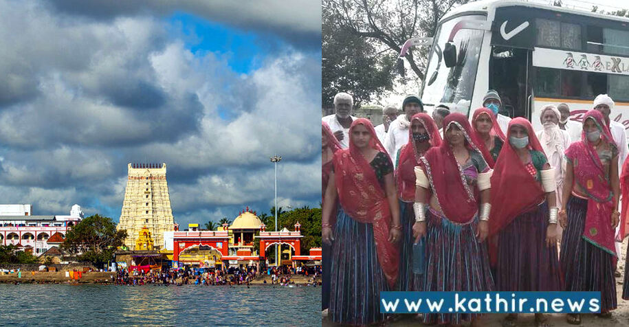 ராமேஸ்வரத்திற்கு சுற்றுலா வந்த பேருந்து பறிமுதல்: இரவு முழுவதும் சாலையில் தவித்த குஜராத் பெண்கள்!