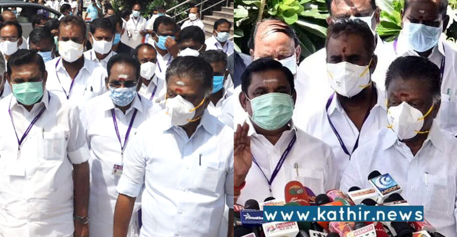 தி.மு.க. ஆட்சியில் துப்பாக்கி கலாச்சாரம் பெருகிவிட்டது: சட்டசபையில் இருந்து அ.தி.மு.க., வி.சி.க., வெளிநடப்பு!