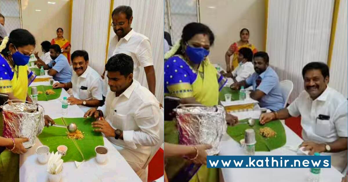 நிர்வாகிகளுக்கு பந்தி பரிமாறிய ஆளுநர் - இதுதான் ஆட்சி, அதிகார பலம் பார்க்காத ரியல் பா.ஜ.க ஸ்டைல்