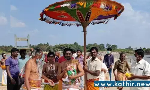 தென்பெண்ணை ஆற்றில் பாடலீஸ்வரருக்கு சிறப்பு தீர்த்தவாரி!