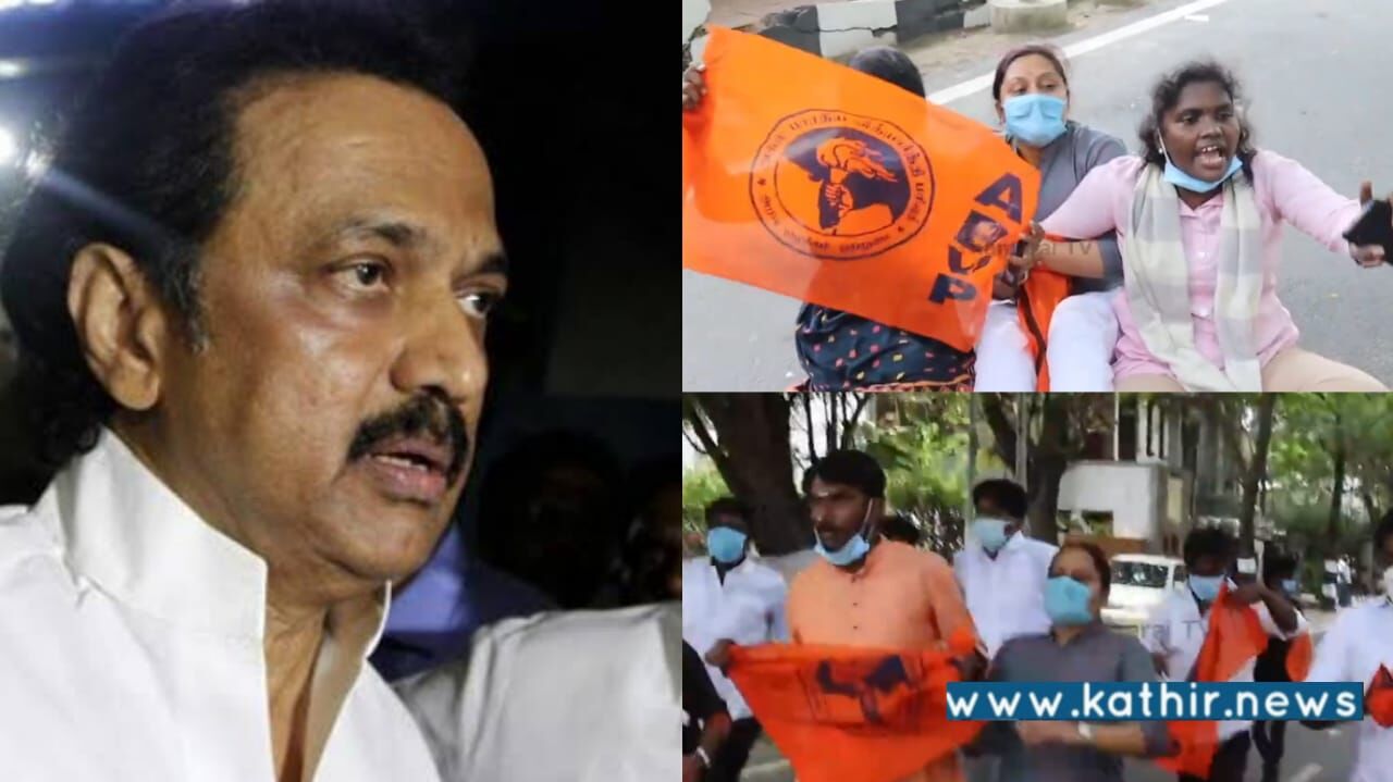 முதல்வர் வீட்டை முற்றுகையிட்ட ABVP! தஞ்சை மாணவி  வழக்கில் சிபிஐ விசாரணைக்கு தமிழக அரசு ஒத்துழைக்கவில்லை என்று குற்றச்சாட்டு!