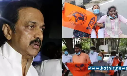 முதல்வர் வீட்டை முற்றுகையிட்ட ABVP! தஞ்சை மாணவி  வழக்கில் சிபிஐ விசாரணைக்கு தமிழக அரசு ஒத்துழைக்கவில்லை என்று குற்றச்சாட்டு!