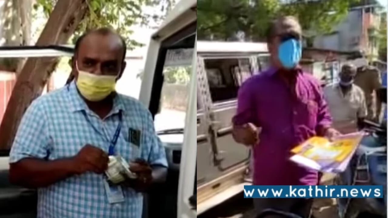 பணப் பட்டுவாடா செய்த தி.மு.க'வினர், பறக்கும்  படையினரிடம்   வசமாக சிக்கினர்!