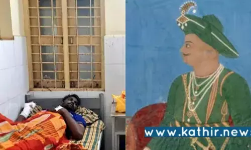 திப்புசுல்தான் பற்றி கருத்து:  இந்து இளைஞரை ஆயுதத்துடன் தாக்கிய கும்பல்!