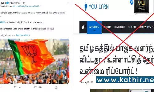 வாக்கு சதவீதம் பார்க்கத் தெரியாதா? தரவுகளை தேடி எடுக்கத்தெரியாமல் பொய் செய்தி பரப்பும் youturn ஊடகம் - அம்பலமாகும் முகத்திரை!