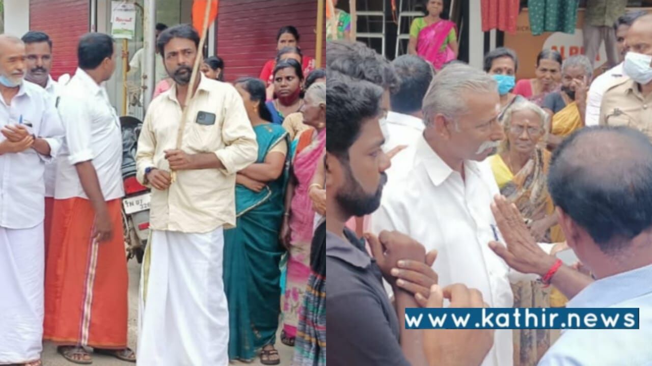 கன்னியாகுமரி : சிவாலயம்  அருகில்  வடிகால் அமைக்கும் பணியில் சுணக்கம்! இந்து முன்னணி ஆர்ப்பாட்டம்!