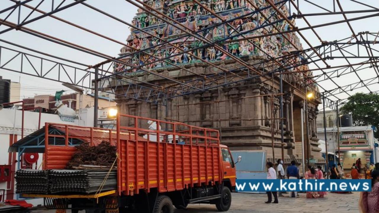 மயிலாப்பூர் கபாலீஸ்வரர் கோயிலுக்குள்ளே கனரக வாகனம்! தொடர்கதையாகி வரும் ஹிந்து மத நம்பிக்கைகளை அவமதிக்கும் போக்கு!