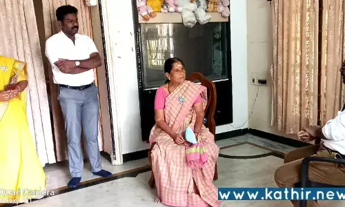 உக்ரைனில் உள்ள மாணவியின் பெற்றோருக்கு நம்பிக்கை அளித்த பா.ஜ.க. எம்.எல்.ஏ., சரஸ்வதி!