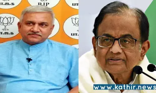 சித்ரா ராமகிருஷ்ணன் கைதுக்கு கருத்து தெரிவிக்க முடியவில்லையா? ப.சிதம்பரத்துக்கு பா.ஜ.க. செய்தித்தொடர்பாளர் கேள்வி!