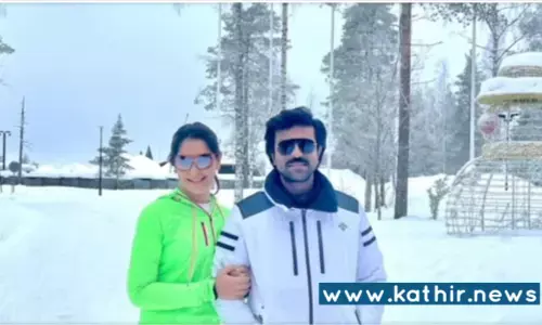 மனைவியுடன் ராம்சரண் பின்லாந்தில் ஜாலிட்ரிப் மனைவியுடன் ராம்சரண் பின்லாந்தில் ஜாலிட்ரிப்