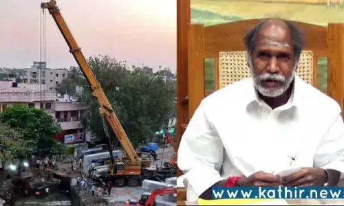 புதுவை அண்ணாநகரில் செயற்கை பாலம் அமைக்கும் பணி தீவிரம்!