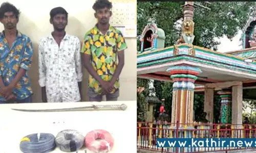 உக்கடம் மதுரைவீரன் கோயிலில் தங்க காசுகள், வாளை திருடிய 3 பேர் அதிரடி கைது!