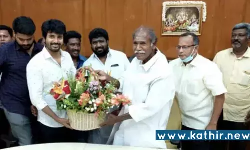 புதுச்சேரி முதல்வரிடம் சிவகார்த்திகேயன் வைத்த கோரிக்கை என்ன?