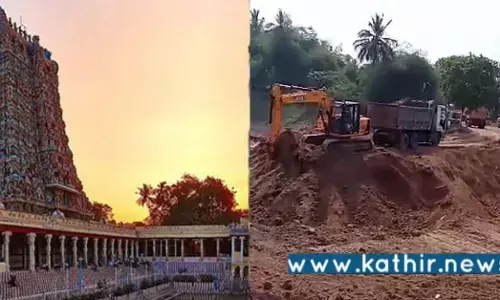 பழமைவாய்ந்த பசுபதீஸ்வரர் கோவில் விவசாய நிலத்தின் செம்மண்ணை அப்புறப்படுத்தும் அன்னியர்கள்!