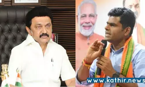 பாரதியார் சிலை திறப்பு விழாவில் முதலமைச்சர் ஸ்டாலின் பங்கேற்காதது ஏன்? முண்டாசு கவிஞனையும், அவர் சொன்ன தேசியத்தையும் பிடிக்கவில்லையா? அண்ணாமலை கேள்வி!