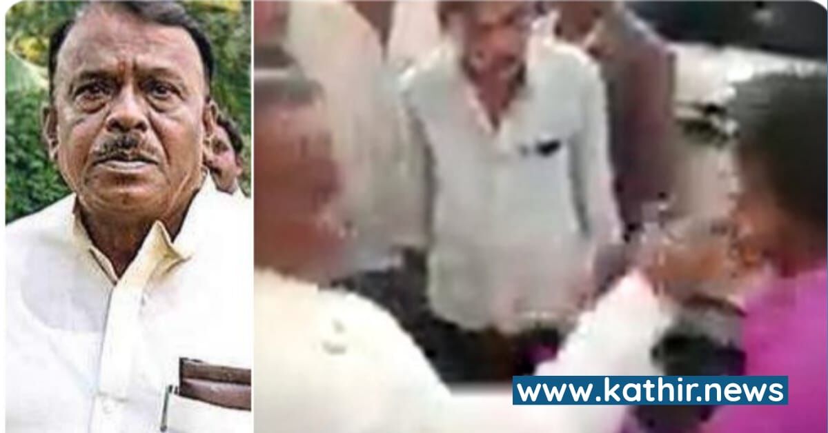 சாலைகளை சீரமைக்க வேண்டும் என கேட்ட இளைஞரை கன்னத்தில் அறைந்த காங்கிரஸ் எம்.எல்.ஏ