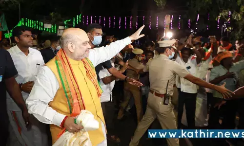 தமிழகம் வந்த மத்திய உள்துறை அமைச்சர் அமித்ஷா - பா.ஜ.கவினரின் பிரமாண்ட வரவேற்பு!