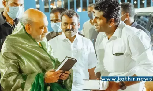 ஆழ்வார்கள், நாயன்மார்கள் மண்ணிற்கு வரவேற்கிறோம் - உள்துறை அமைச்சர் அமித்ஷாவை வரவேற்ற அண்ணாமலை