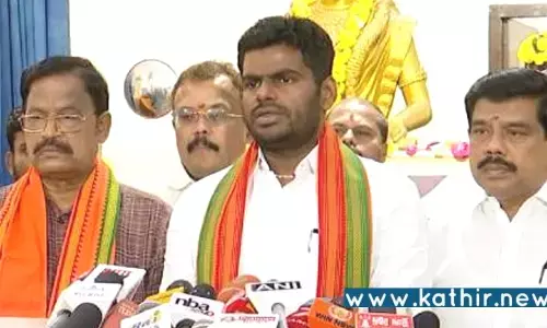 மணல் கடத்துபவர், தண்ணீர் லாரி ஓட்டுபவரையெல்லாம் அமைச்சராக்கினால் இப்படிதான் மின்வெட்டு வரும் - அண்ணாமலை!