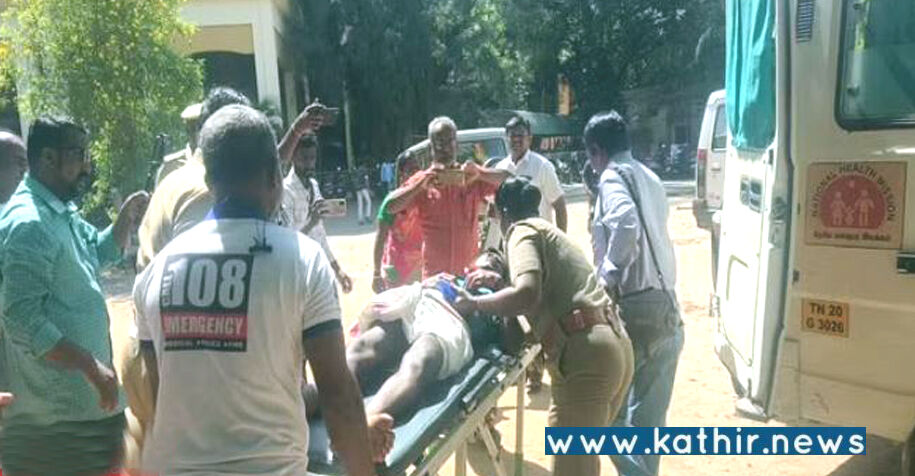 நிலத்தை மீட்க வலியுறுத்தி நெல்லை ஆட்சியர் அலுவலத்தில் விஷம் குடித்த தொழிலாளி!