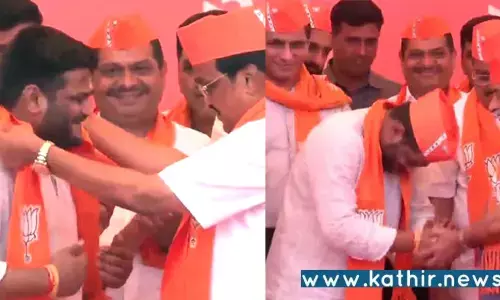 காங்கிரஸ் இருந்து விலகி பா.ஜ.க.வில் இணைந்த ஹர்திக் படேல்!